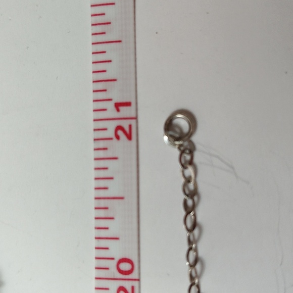 Vintage ESPO Sterling Silver Filigree Rhinestone Necklace 21" - Picture 7 of 13